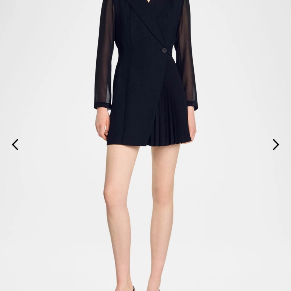 Sandro “Lilela” Tailored Wrap Dress - Picture 3 of 5